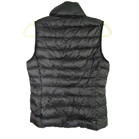 Uniqlo Down Puffer Vest Womens S Black Lightweight Waterproof - Picture 7 of 7